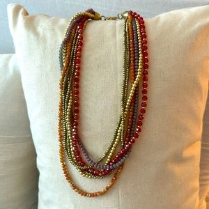 Beaded adjustable necklace
